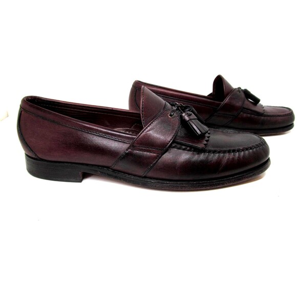 Allen Edmonds Enfield Mens Browm Kilted Tasseled Full Strap Loafers  US 10.5 D - Picture 5 of 12